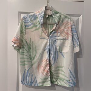 2 piece Set Palm Leaves Sleepwear